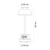 LED лампа настiльна з акумулятором VIDEX VL-TF24W 8W 4000K+RGB White - фото №13