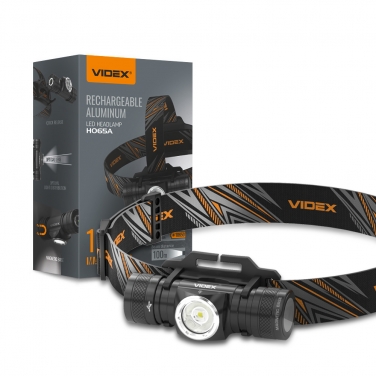 Налобный светодиодный фонарик VIDEX VLF-H065A 1200Lm 5000K (20шт/ящ)