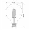 LED лампа VIDEX Filament G95FAD 7W E27 2200K дімерна бронза - фото №3