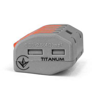 Клемник швидкого монтажу 5п сірий PA (TF-KNG-215) TITANUM - photo №2