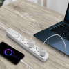POWER STRIP VIDEX ONCORD w/grounding 6-Way 3m w/Switch White - photo №10