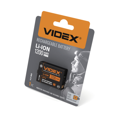 Battery VIDEX Li-ion VLF-B12 (with protection) 1200mAh 1pcs BLISTER - photo №2