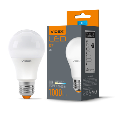 LED лампа VIDEX  A60e 10W E27 3000K - фото