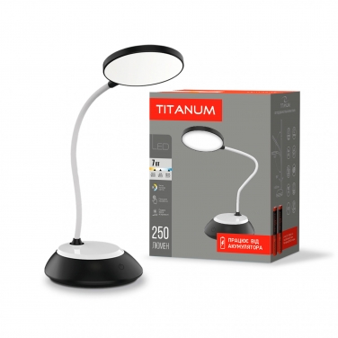 LED  table lamp TITANUM TLTF-022B 7W 3000-6500K USB black