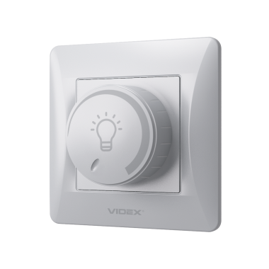 Димер LED 200Вт срібний шовк VIDEX BINERA - фото №3