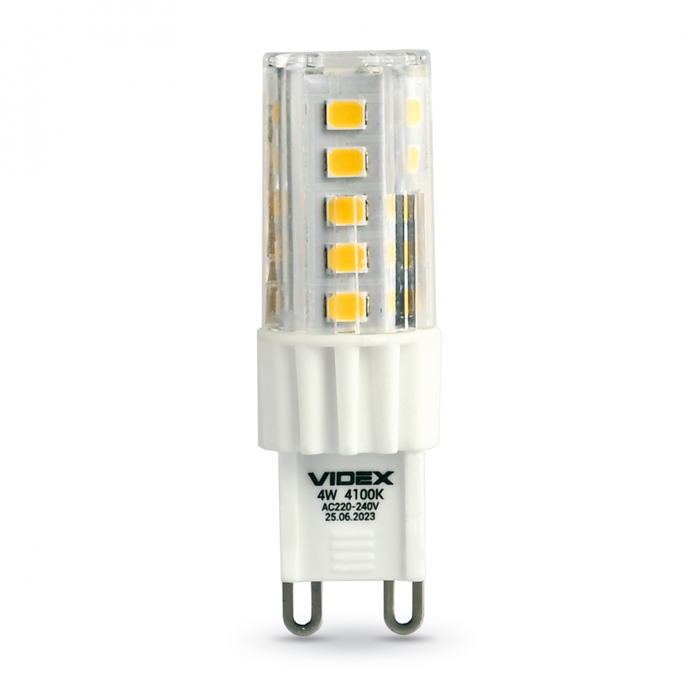 LED лампа VIDEX G9S 4W G9 4100K Cилікон