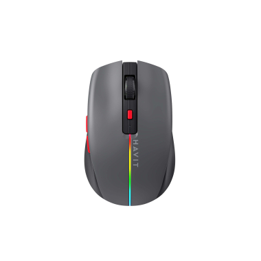 Бездротова миша трьохрежимна HAVIT HV-MS65WB Gray (2.4GHz + BT5.0) - фото