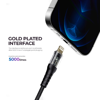Кабель USB-C - Lightning HAVIT CB6241 PD30W 1м White - photo №8