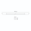 LED світильник IP65 лінійний магістральний TITANUM 36W 1.2М 6500K (TL-BNWL-36126) - фото №9