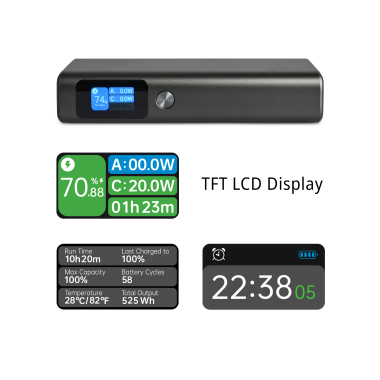 Повербанк 20000mAh VIDEX VPB-323 130W PD100W +Display - фото №8