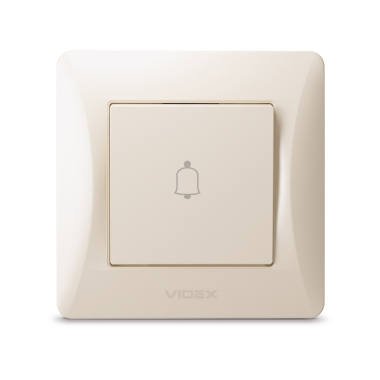 Кнопка дзвінка кремова VIDEX BINERA - фото №2