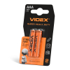 Батарейка сольова Videx R03P/AAA 2шт SMALL BLISTER - фото 