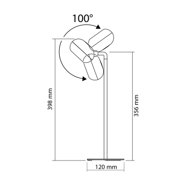 LED лампа настiльна з акумулятором VIDEX VLE-TF18W 3W 3000-5500K Біла - фото №10