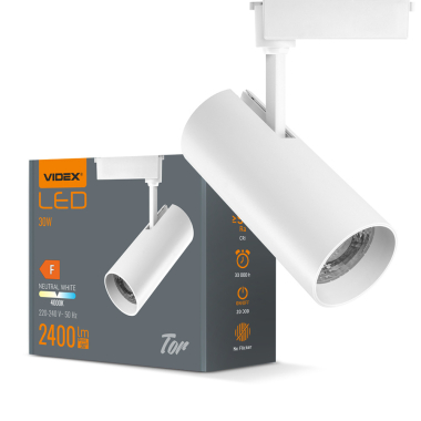 LED світильник трековий VIDEX VLE-TR04-304W 30W 4000K White - photo