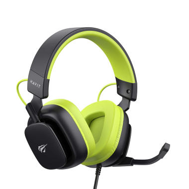 Ігрові навушники з мікрофоном HAVIT H2048U Black+Green Plug USB 7.1 - фото №2