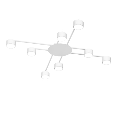 Світильник VIDEX під лампу 8xGX53 накладний Білий VL-SPF22B-W - фото №2