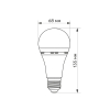 LED лампа акумуляторна TITANUM A68 10W E27 4000K 220V - фото №3