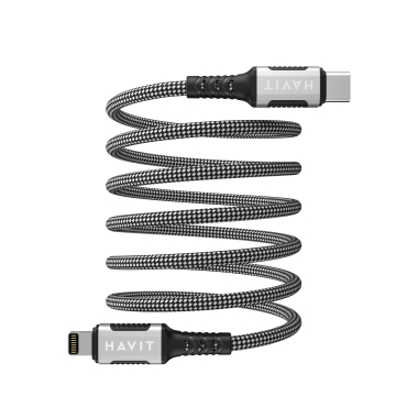 Кабель USB-C - Lightning HAVIT CB6298 PD30W 1м ( магнітний) - фото