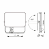 LED прожектор VIDEX F3 30W 5000K з датчиком руху 220V Black (VLE-F3-0305B-S) - фото №6