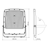 LED прожектор VIDEX F5 200W 3000-5000-6500K 230V White (VL-F5-200CW) - фото №15