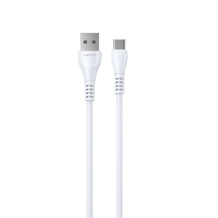 Кабель USB - USB-C HAVIT HV-CB642C 2.1A 1м White - фото