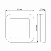 LED Bulkhead Light square VIDEX 30W IP65 5000K BLACK - photo №11