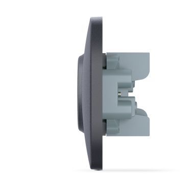 Розетка подвійна чорний графіт VIDEX BINERA - фото №4