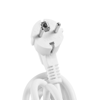 Мережевий подовжувач VIDEX ONCORD з/з 3п 3м (3x1.5мм) з кнопкою White - фото №7