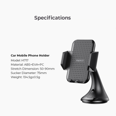 Автотримач для телефону HAVIT HV-H717 - фото №13