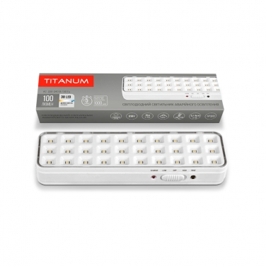 LED emergency luminaire TITANUM 30 LED 6500K