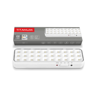LED світильник аварійний TITANUM 30 LED 6500K - фото
