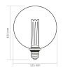 LED лампа VIDEX Filament VL-DI-G125FC1980S 4W E27 1800K Smoke