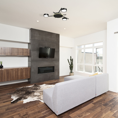 Світильник VIDEX під лампу 3xGX53 накладний з підсвіткою чорний VL-SPF20B-BB - фото №4