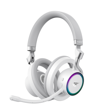Бездротові ігрові навушники HAVIT Fuxi-H8 White + Gray - фото