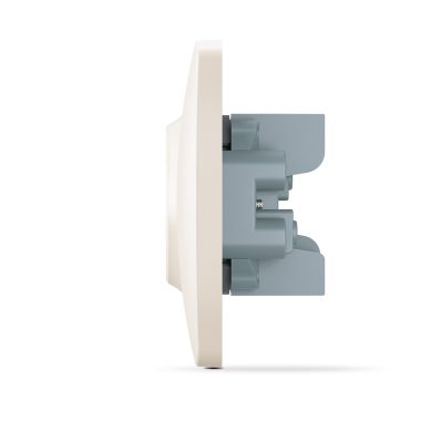 Розетка подвійна кремова VIDEX BINERA - фото №4