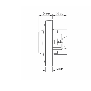 Double schuko socket white VIDEX BINERA - photo №6