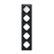 Frame 5 gang vertical black graphite VIDEX BINERA - photo