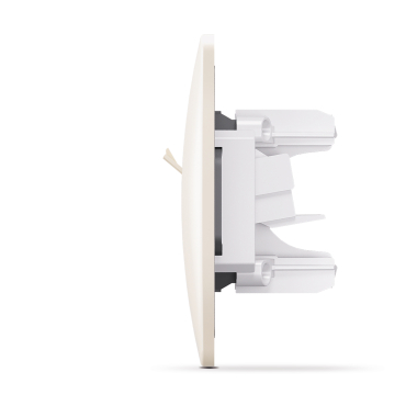 Розетка CAT6+CAT6 комп'ютерна подвійна кремова VIDEX BINERA - фото №4