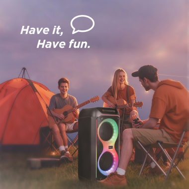 Портативна колонка HAVIT SQ149BT 100W RGB Black - фото №13