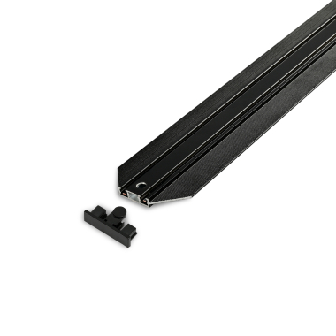 Магнітний шинопровід трековий врізний VIDEX FTR20B 2м чорний - фото №3