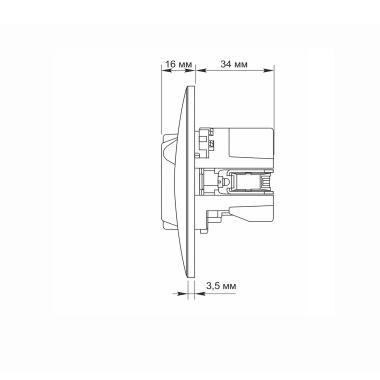 Розетка одинарна із заземленням з USB+USB-C біла VIDEX BINERA - фото №6