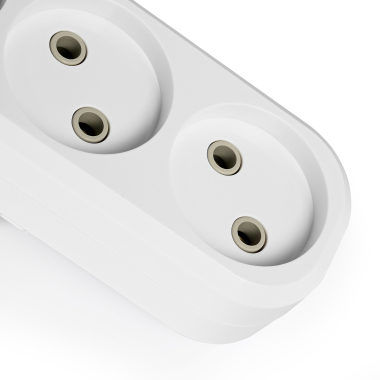 Мережевий розгалужувач без заземлення 3 гнізда білий TITANUM STANDARD - фото №6