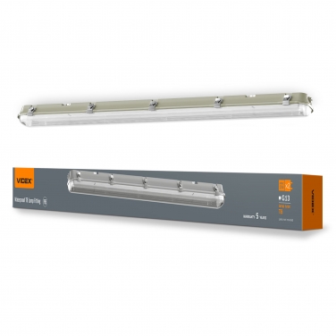 Waterproof lighting fixture for T8 LED Lamp VIDEX IP65 1.2m 220V