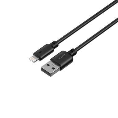 Кабель USB - Lightning HAVIT CB301C 2.4A 1м Black - фото №4