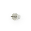 Plug without grounding straight 10A White TITANUM STANDARD - photo №3