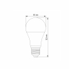 LED лампа VIDEX  A65e 15W E27 3000K - фото №3