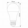 LED лампа VIDEX  A65e 15W E27 4100K
