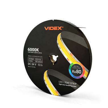 LED COB Strip Light VIDEX DC24V 55W 5M 6000K Ra80 IP20 VL-LSTCB320-24116-B5) - photo №2