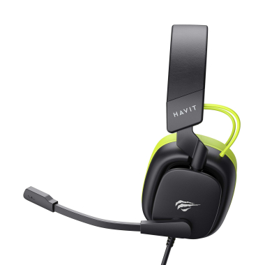 Ігрові навушники з мікрофоном HAVIT H2048U Black+Green Plug USB 7.1 - фото №4