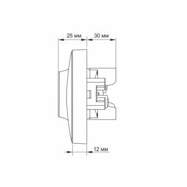 Розетка подвійна із заземленням кремова VIDEX BINERA - фото №6